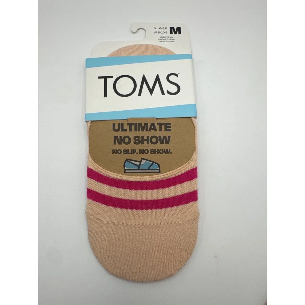 TOMS Stance Two Left Feet Womens Socks Bundle 3 Pairs No Show Crew Size M 8-10.5